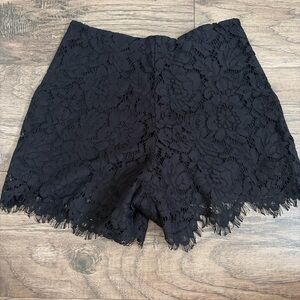 Black Lace Women's Shorts